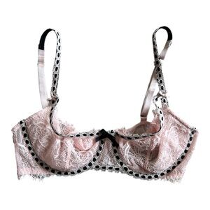 Victoria's Secret Dream Angels Balcony push up no padding lace pink bra 34C